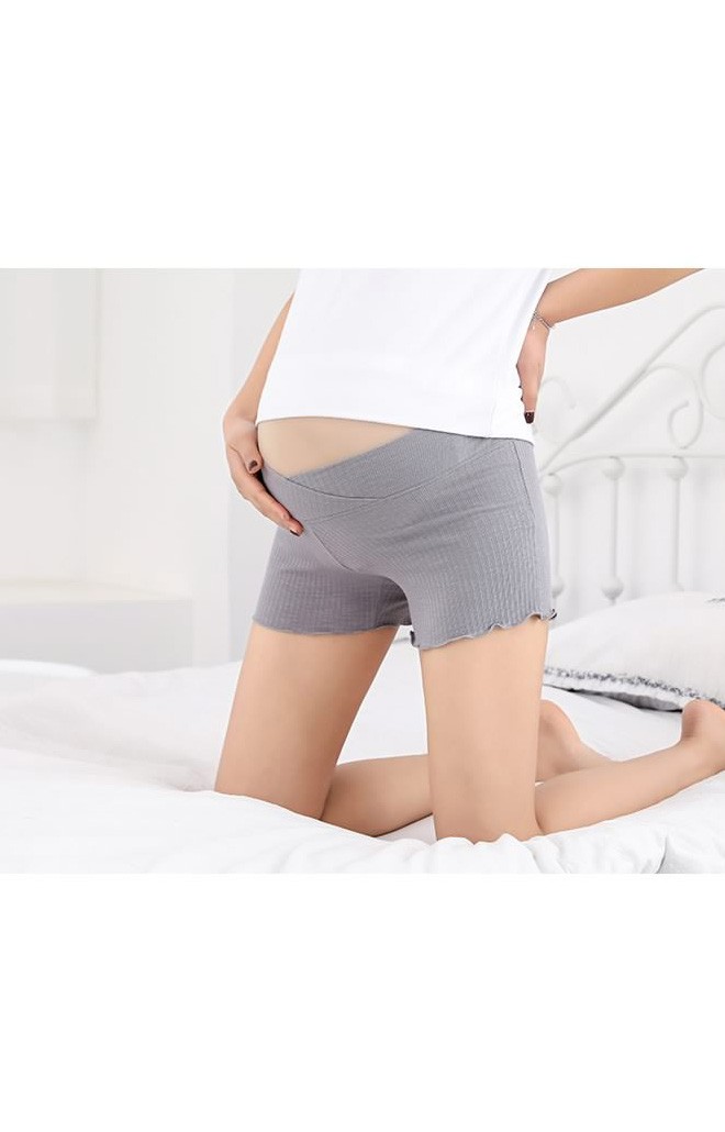 กางเกงซับในคนท้องผ้ายืดเอวต่ำ ผ้ายืดลายทางลายใหญ่ในตัว
